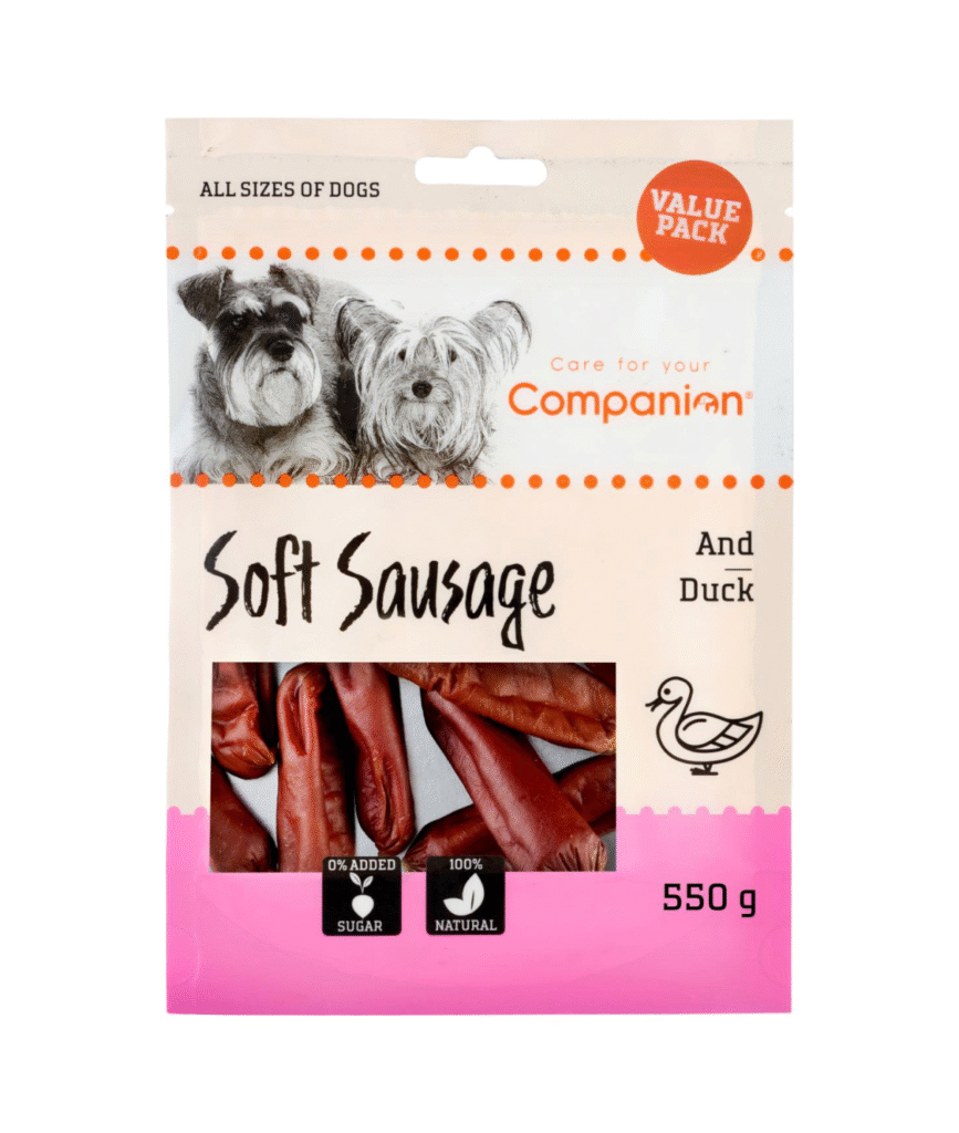 Companion blød pølse med and