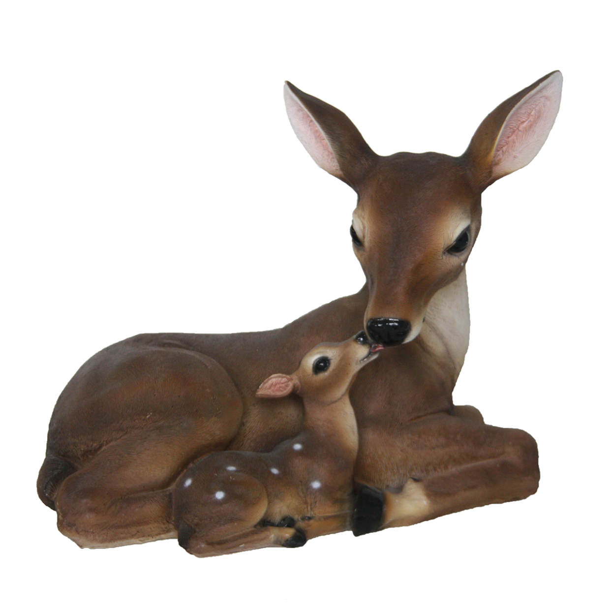 Havefigur - Liggende hind med lam