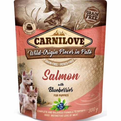 Carnilove paté - Laks og blåbær - Hvalp