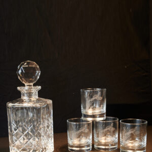 Karaffel med 4 glas - Fasan