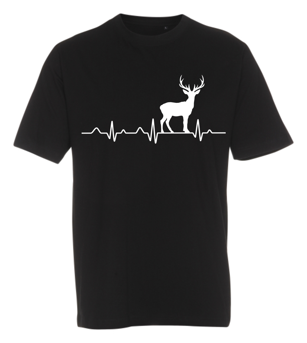 T-shirt med tryk fra XS til str. 4-XL - Jagtdyr